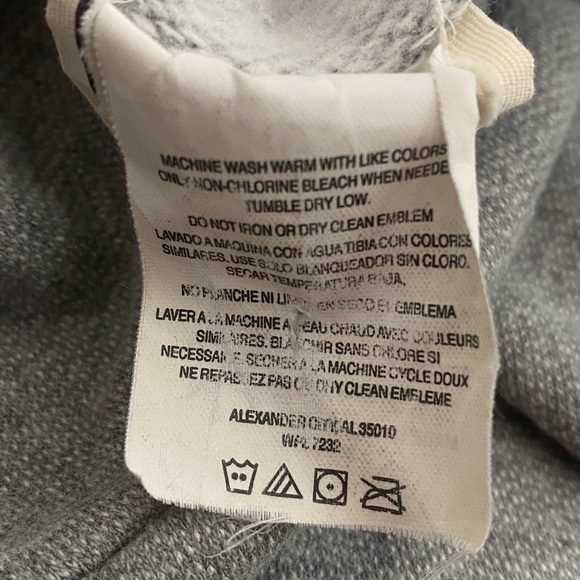 American Tradition Men's Size XL Solid Grey Long Sleeve crewneck Sweatshirt - Picture 7 of 9